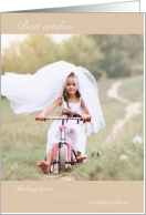 Best Wishes Finding Perfect Wedding Dress of Little Girl Dreams card