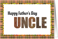 happy father’s day Uncle card