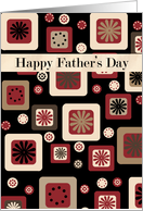 Father’s Day card with modern graphic design in earthy shades card