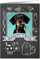 Thanks Pet Sitter Chalkboard - Photocard card