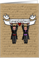 Congratulations - Gay Wedding Couple card