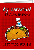 Birthday Taco humor card