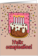 happy birthday card - Spanish card