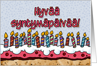 Hyv syntympiv - Finnish birthday card