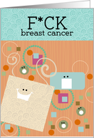 F*ck breast cancer card