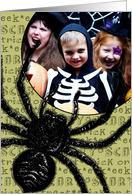 Happy Halloween Spider - Customized Photo card
