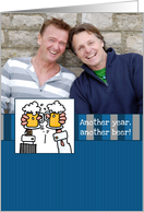 Birthday Beer Customized Photo card