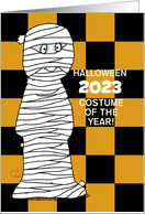 Customizable Halloween 2023 After COVID19 TP Mummy Costume card