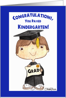 Congratulations Little Kindergarten Graduate Boy card
