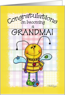 Congratulations on Becoming a Grandma Primitive Bee card