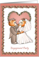 Teddy Bears Engagement Party Invitations card