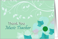 Thank You Music Teacher! card