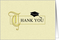 Graduation Thank You Card - Elegant Gold card