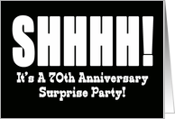 70th Anniversary Surprise Party Invitation card