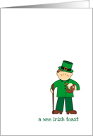 A Wee Irish Toast card