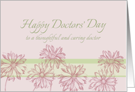 Happy Doctors’ Day Daisy Botanical Art card