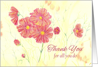 Administrative Professionals Day Thank You For All You Do Daisies card