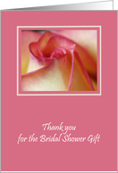 Bridal Shower Thank You -- Rose Elegance card
