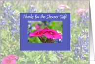 Bridal Shower Thank You -- Bluebonnets & Phlox card