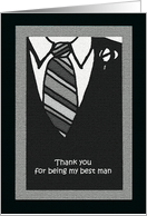 Best Man Thank You Card -- Best Man Attire card