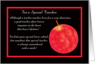 Teacher Appreciation Card -- Appreciation Poem card