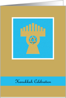 Menorah Hanukkah Invitation card