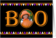 BOO Halloween Photo Card