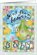 Baby Sent From Heaven Card