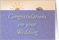 Wedding Congratulations Cruise card