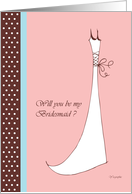 Will you be my bridesmaid ? wedding attendants cards