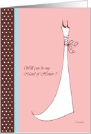 Will you be my Maid of Honor ? wedding attendants cards