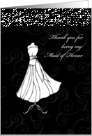 Thank you for being my Maid of Honor wedding card