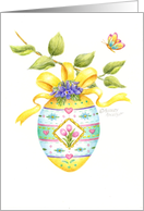 Easter Friend Painted Egg On A Branch Special Joys of Spring card