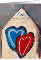 Love in a cottage card