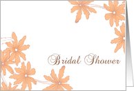 Bridal Shower Invitation Orange Daisies card
