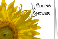 Wedding Shower Invitation Yellow Sunflower card