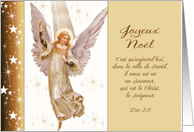 Joyeux Nol, French Merry Christmas, Luke 2:11 card