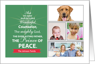 Photo Christian Christmas Prince of Peace on Green card
