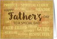 Dad Religious Fathers Day Qualities card