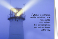 Lighthouse Fathers Day Guiding Light card