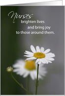 Nurses Day Bright and Joy Daisies card