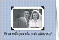 Getting married Clueless card