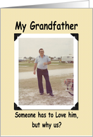 Grandfather Birthday - FUNNY card