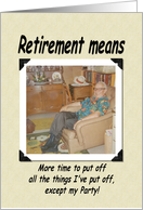 Retirement Invite - FUNNY card