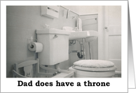 Dad’s Throne - Fathers day card