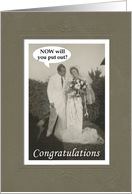 Marriage Congratulations - Funny card