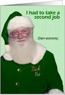 St. Patrick’s Day Santa - FUNNY card