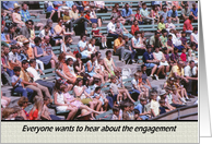 FUNNY Engagement Announcement - Crowd card