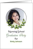 Nursing School Graduation Party Invitation-Photo Card-Custom Text card