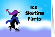 Ice Skating Party Invitations for Birthday or General card